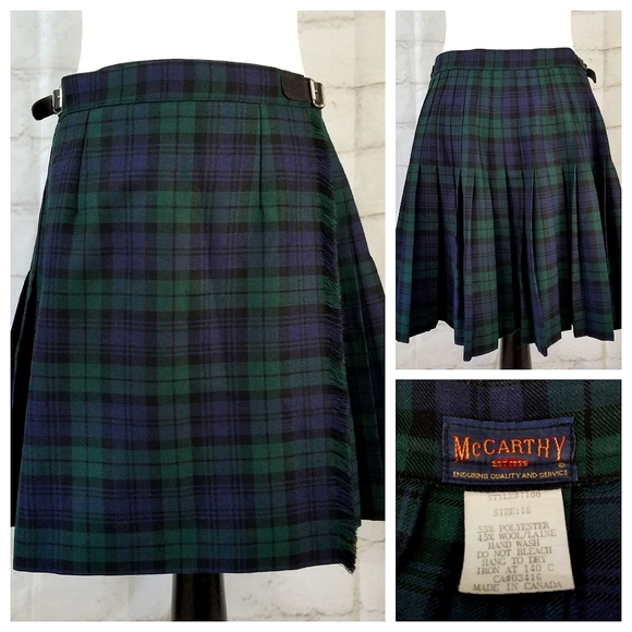 McCarthy Other - McCarthy 18 Black Watch Tartan Plaid Uniform Skirt